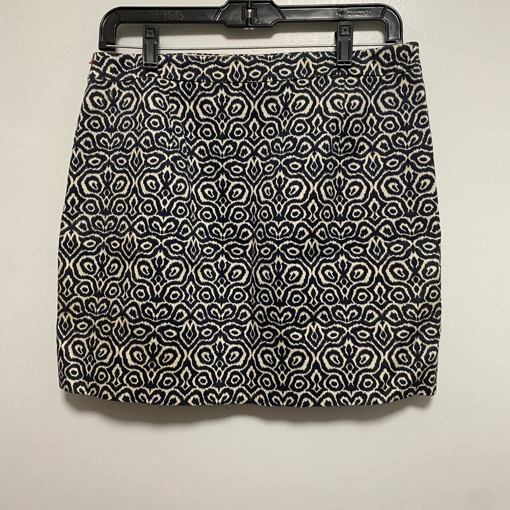 J Crew Mini Skirt Block Blue Color 4